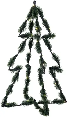 Produktbild von 3D-Weihnachtsbaum 40 cm mit 30 LED-Lichtern, Farbe grün