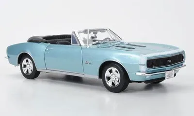 Produktbild von Maisto MAI31684BLUE - 1/18 - Chevrolet Camaro SS 396 Convertible hellblau 1967