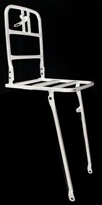 Produktbild von Vorderträger 26 weißes Aluminium