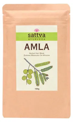 MASECZKA ZIOŁOWA DO WŁOSÓW AMLA 100 g - SATTVA (AYURVEDA)