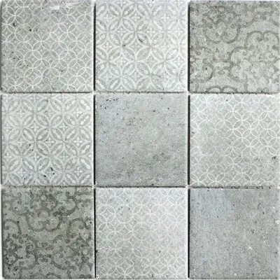Produktbild von Keramikmosaik CELLO grau 30x30 cm