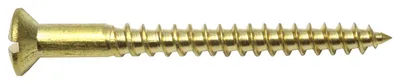 Produktbild von Holzschraube Linsenkopf Messing Blank DIN 95 5 X 40 25-Stück