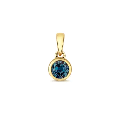 Produktbild von Funkelndes Feuer Klassischer 9 Karat (375) Gold Damen - Anhänger mit Alexandrit; TRS34953
