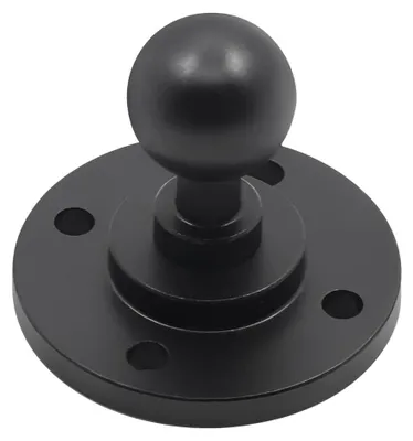 Image de Support de boule de 2,5 cm avec plaque de base en alliage d'aluminium, conçu pour les systèmes à boule