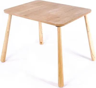Zdjęcie produktu dla Stolik dziecięcy z nogami z litego drewna, długość 60 cm - MAEL