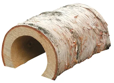 Produktbild von HUGRO® St.-Gotthard Tunnel, Kleintier-Tunnel aus Birke, 23 cm, beidseitig offen