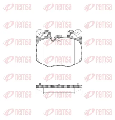 Produktbild von REMSA Bremsbeläge Satz Vorne Bremsklötze für BMW 3 Touring (G21) X2040.00