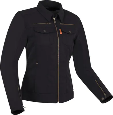 Image de Veste textile de moto pour femme Segura Patrol, noire, taille 42
