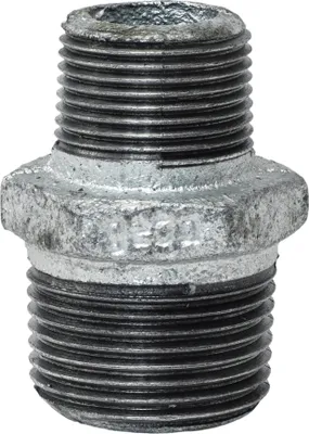 Produktbild von Reduzierdoppelnippel 3/4" x 1/2" AG/AG Reduzierung verzinkt : 3/4 Zoll AG x 1/2 Zoll AG Größe: 3/4 Zoll AG x 1/2 Zoll AG