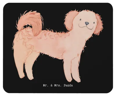 Produktbild von Mr. & Mrs. Panda Mouse Pad Cavapoo Lebensretter - Schwarz - Geschenk, Cavoodle, mausteppich, mauspad pc, laptop mousepad