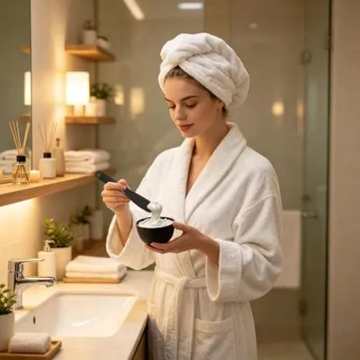 Produktbild von Silikon Gesichtspflege-Mischschalen für Kosmetiker Mit Silikonspatel, | Mischschüssel-Set für Frauen und Männer Zuhause -Spa Salon und Friseursalon