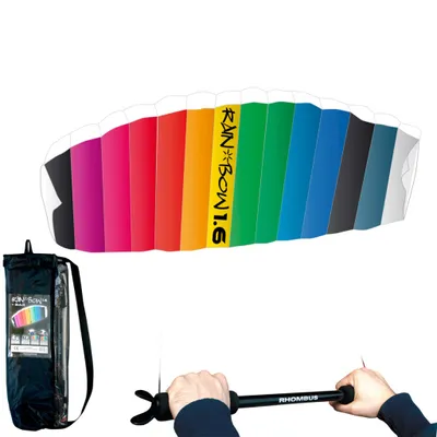 Produktbild von RHOMBUS Parafoildrachen Regenbogen 160 x 55 cm