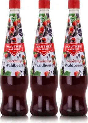Produktbild von Mautner Getränkesirup Waldbeere 0,7L - Softdrink, Cocktails (3er Pack)
