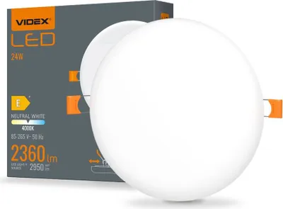 Produktbild von Rahmenlose LED-Leuchte VIDEX-DOWNLIGHT-LED-DLFR-24W-NW