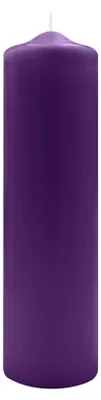 Produktbild von Spitzkopf Stumpen Kerzen Violett 30 x Ø 8 cm, 6 Stück