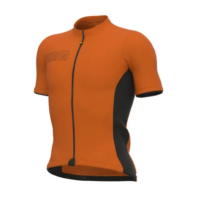 Image de Maillot de cyclisme à manches courtes ALÉ - SOLID COLOR BLOCK - Orange L