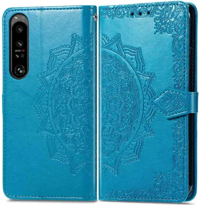 Zdjęcie produktu dla imoshion Mandala Bookcase dla Sony Xperia 1 IV - turkusowy