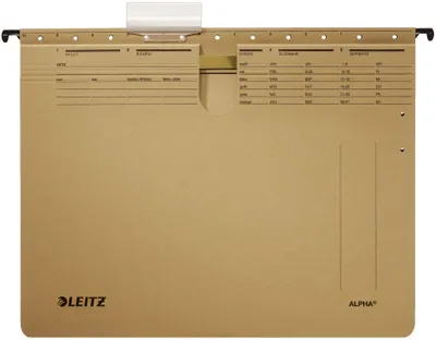 Produktbild von Závesný obal Leitz ALPHA s rýchloviazačom hnedý