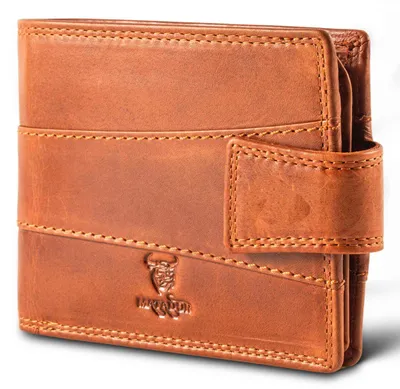 Produktbild von MATADOR DANZIG Leder Herren Geldbörse Brieftasche RFID Vintage Braun