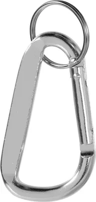Productafbeelding van "Timor" Sleutelhanger van gerecycled aluminium, karabijnhaakmodel PF4253 (één maat) (zilver)