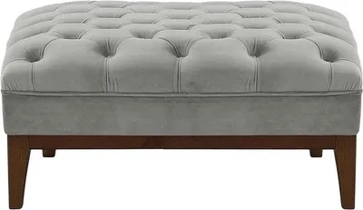 Produktbild von Polsterhocker Chesterfield Modern Wood-Velluto 15-dunkle Eiche
