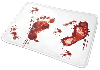 Obrázek produktu pro Protiskluzová rohož do koupelny s vizuálním efektem stop 60x40cm