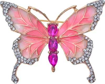Produktbild von Juleeze Brosche „Schmetterling“ in Rosa JZPI0092