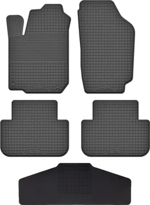 Produktbild von Gummi Fußmatten Set Für: Mitsubishi Carisma (1995-2004) Gummimatten Schwarz