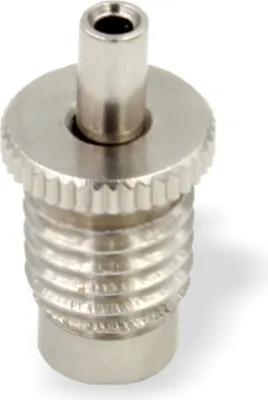 Produktbild von Drahtseilhalter / Gripper 15, Außengewinde M10, für Drahtseil Ø1,0-1,5mm | vernickelt