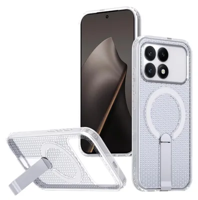 Immagine prodotto di Custodia magnetica MagSafe per cellulare Xiaomi Poco F8 Pro con funzione rinfrescante, supporto, trasparente