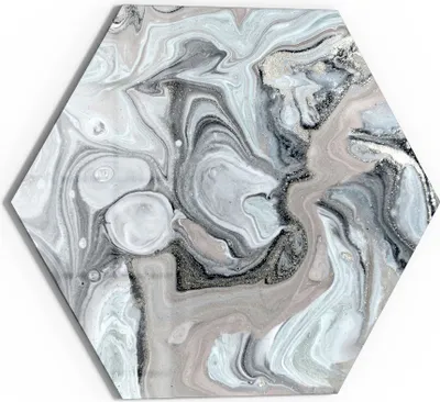 Produktbild von DEQORI Glasbild Echtglas 55x48 cm 'Organische Eleganz' Wandbild Bild modern Deko