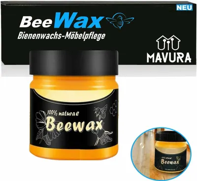Produktbild von BeeWax Original natürliches Bienenwachs Möbelpflege Politur Möbelwax Holzpflege