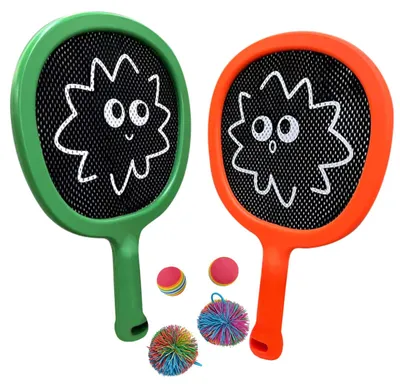 Obrázok produktu pre Sada badmintonových rakiet pre deti, obsahujúca 2 rakety a 4 loptičky