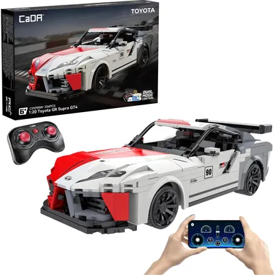 Immagine prodotto di Blocchi da costruzione: Auto da corsa – Toyota GR Supra GT4 radiocomandata, 356 pezzi, con telecomando