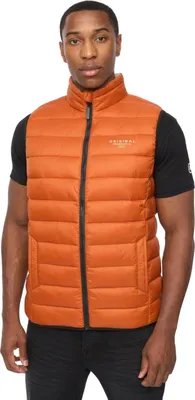Productafbeelding van Crosshatch - "Gattering MVE" vest voor heren, gewatteerd model BG2274 (maat M) (oranje)