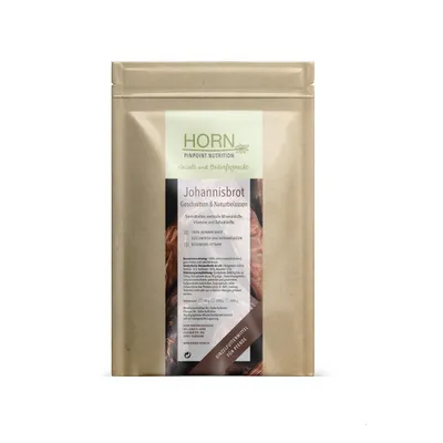 Produktbild von 100% Johannisbrot Pferdefutter, getrocknet und geschnitten, naturbelassen, fettarm