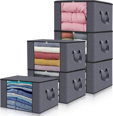 Produktbild von Famanu Aufbewahrungsboxen Set 6 Stück (90 L) - faltbare Aufbewahrungslösung
