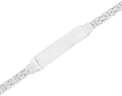 Produktbild von 925 Silber RHD ID Armband 2-reihige Königskette 5,60 mm massiv 19cm