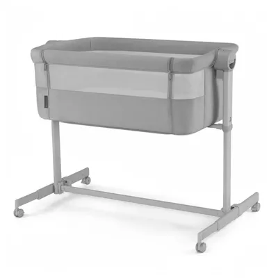 Immagine prodotto di Kinderkraft NESTEE UP 2: Lettino accessoriabile 2in1 con materasso e regolazione dell'inclinazione a 2 livelli, colore grigio chiaro