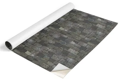 Produktbild von Tulup Möbelfolie - Klebefolie Möbel - Selbstklebende Folie 65x130 cm - Möbelfolie Schrank - Folie für Möbel - Möbelfolie Küche - Wasserdicht - Abwaschbar - Selbstklebend - Luftblasenfrei - Steinmauer