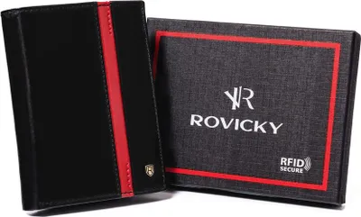 Image de Portefeuille élégant pour homme en cuir de vachette naturel - Rovicky