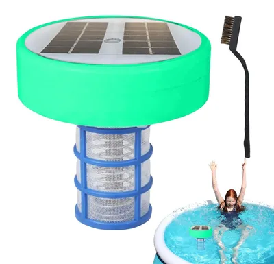Zdjęcie produktu dla Solarna jonizator basenowy z oświetleniem LED - Jonizacja miedzi oczyszczacz wody