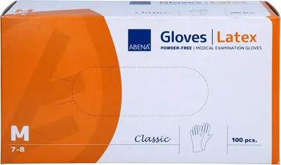 Produktbild von Latex-Handschuhe Medium ungepudert 4388, 100 St HAS
