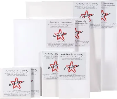Produktbild von ART-STAR UNIVERSITY KEILRAHMEN SET | 8-teiliges Leinwand Set