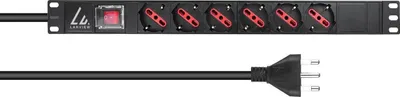 Image de Lanview LVR-2MIT-SW-IT6 Stromverteilereinheit (PDU) 1U Schwarz (LVR-2MIT-SW-IT6)