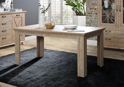 Produktbild von Esstisch Küchentisch Holztisch Landhaus Bramberg Fichte 160-206x90cm