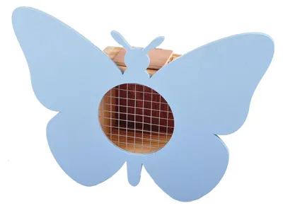 Image de Hôtel pour insectes papillon maison pour abeilles maison pour insectes nichoir hôtel pour abeilles décoration, couleur:bleu