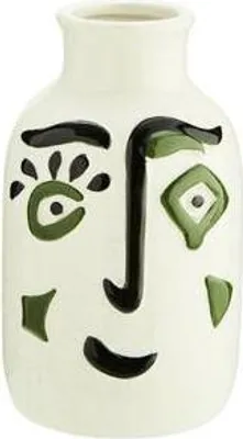 Produktbild von Steinzeug Vase mit Gesicht Ø 10,5x17,5 cm