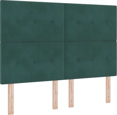 Produktbild von vidaXL Kopfteil Dunkelgrün 160 cm Samt
