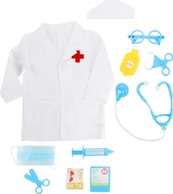 Produktbild von Toi-Toys - Doktor Verkleidungsset mit Kittel und Zubehör Kostüm Verkleidung für Kinder